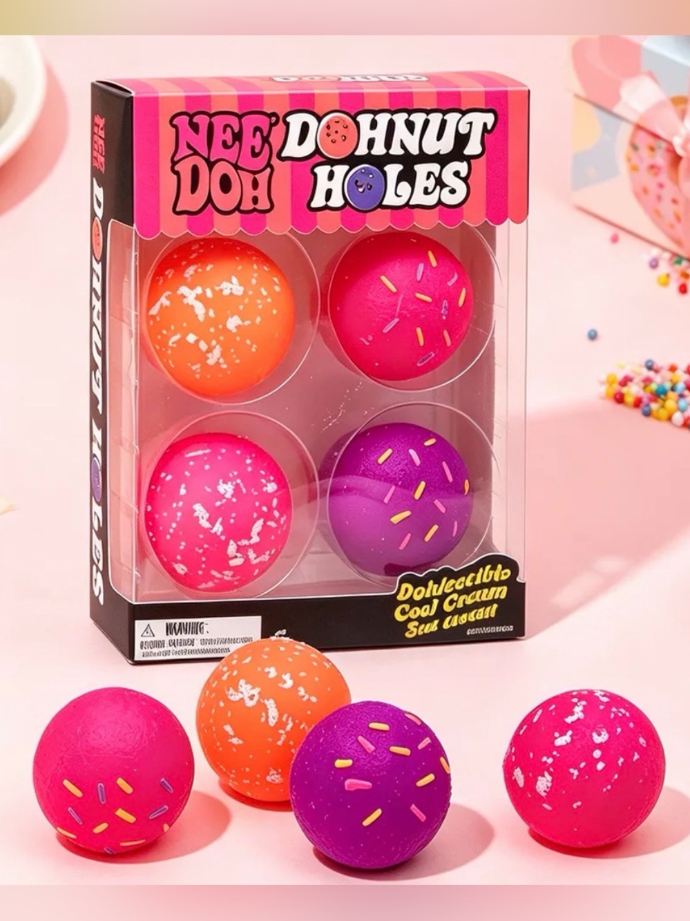 Satisfy your fidget cravings with Schylling's NeeDoh Dohnut Holes! 🍩✨